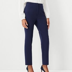 Anne Taylor Factory Petite Navy Blue Trousers Dress Slacks Pants